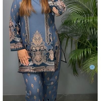 Blue Printed Co-ord Set for Women